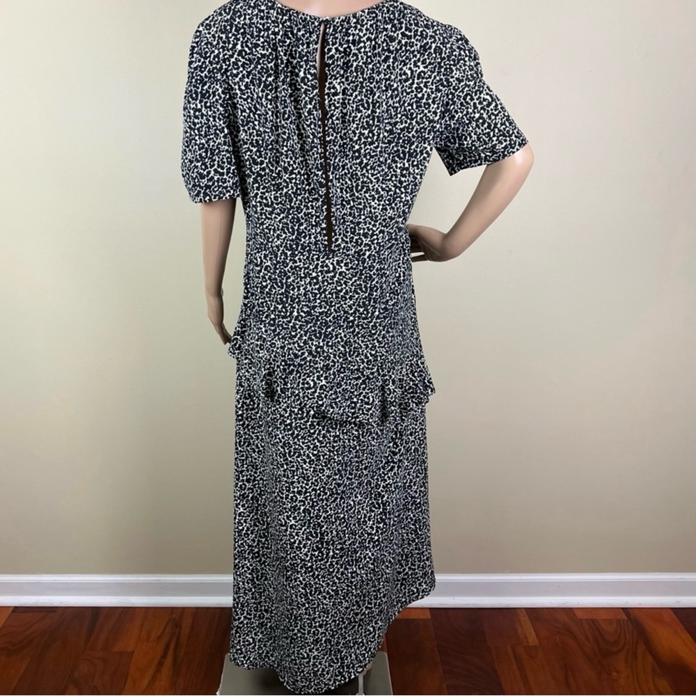 NEW TOPSHOP ANIMAL PRINT RUFFLE MAXI DRESS - Picture 7 of 9